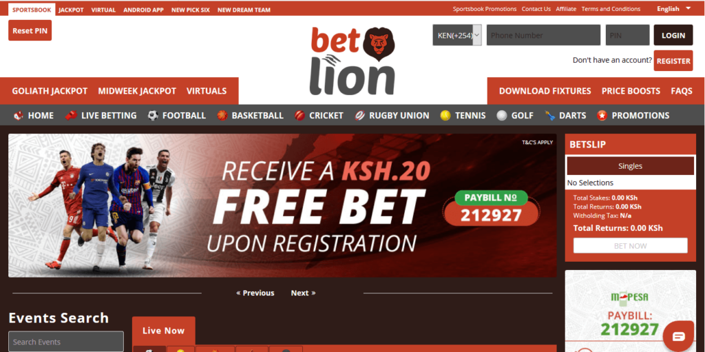 betlion free bet