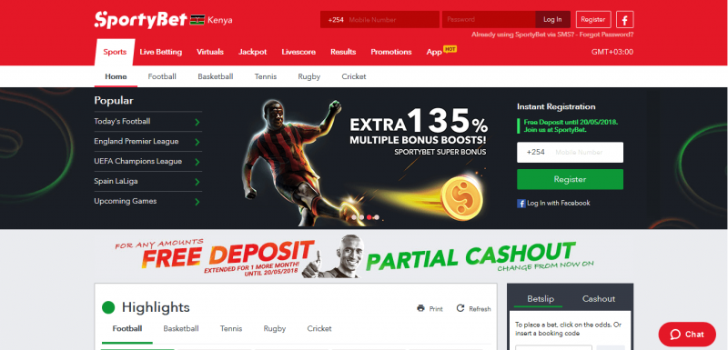 sportybet kenya homepage